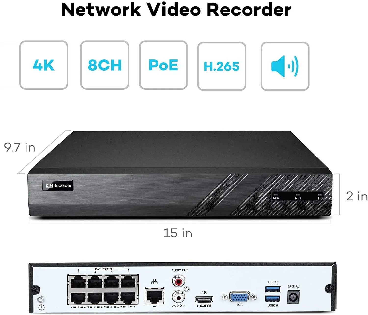 dahua　カメラ ネットワークレコーダー　NVR　8Ch　PoE 4k dahua カメラ ネットワークレコーダー NVR 8Ch PoE 4k