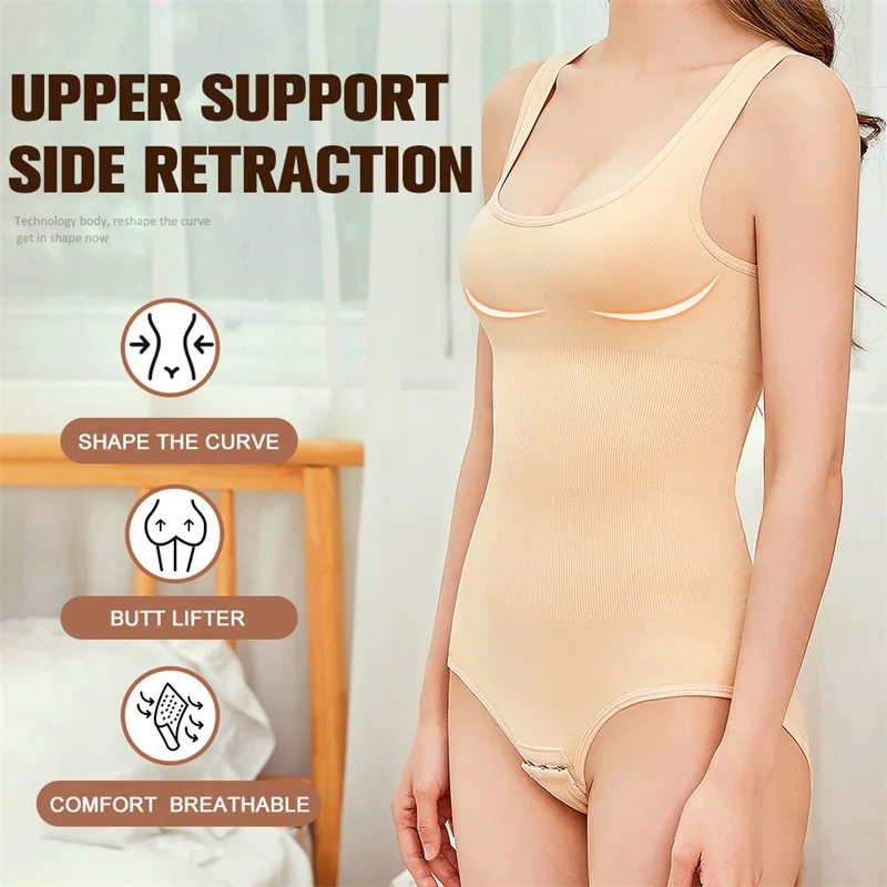 Wholesale Slim Compression Firm High Waist Trainer Panties Tummy Control Shapewear Bodysuit Shaper factory