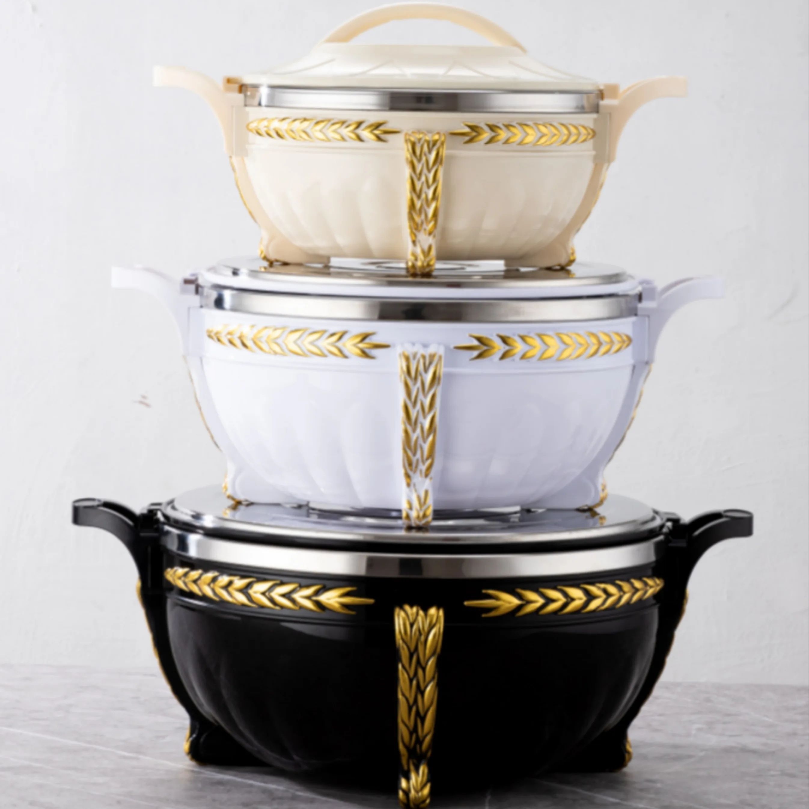 Three Color Luxury Buffet Food Warmer Lunch Box Keep Food Warm In