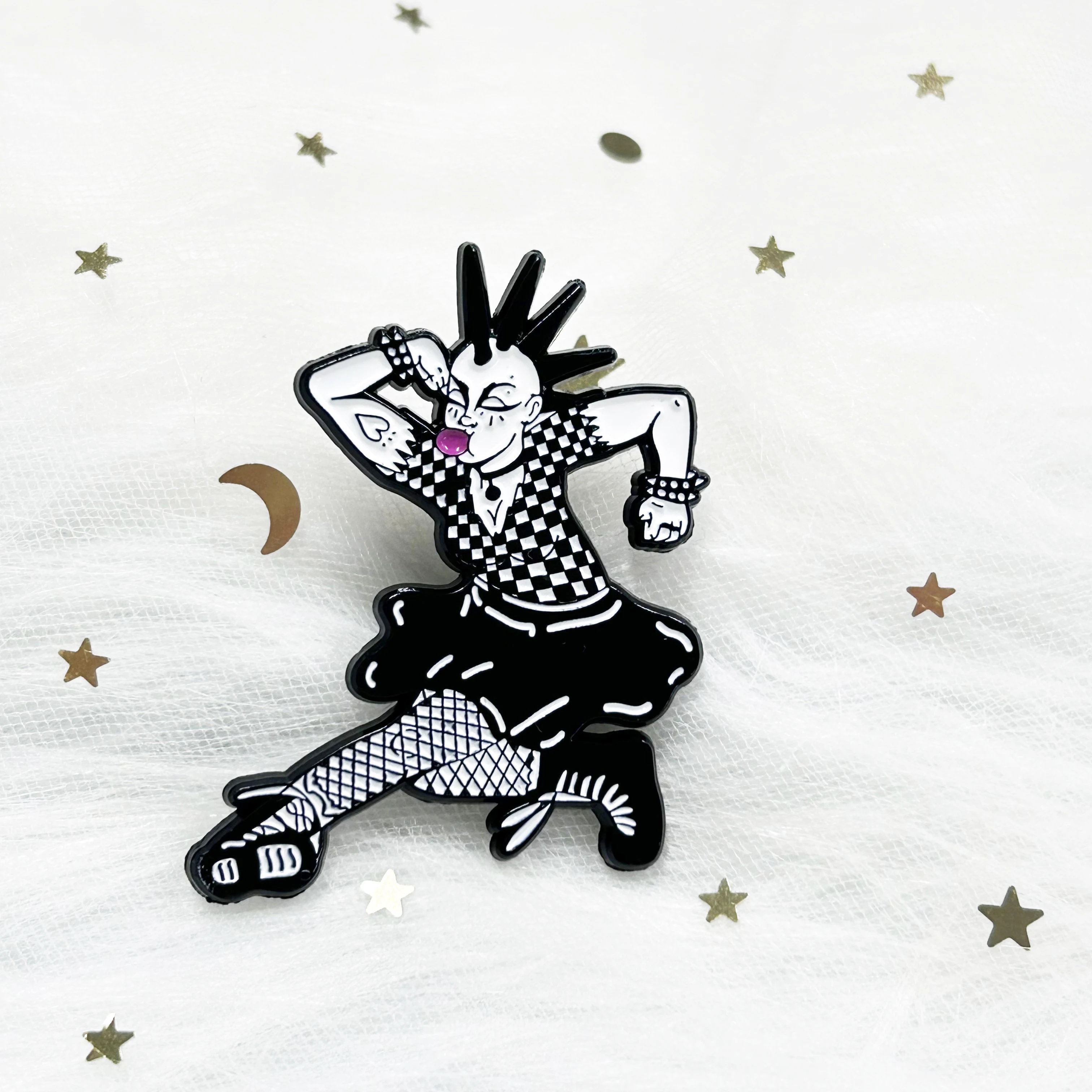 Kunshan professional badge factory custom cute quirky girl pattern soft enamel pin supplier