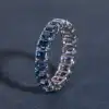 Moissanita azul