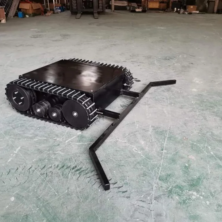 Small Robot for Ball Picking up Chassis Rubber Track Chassis Undercarriage