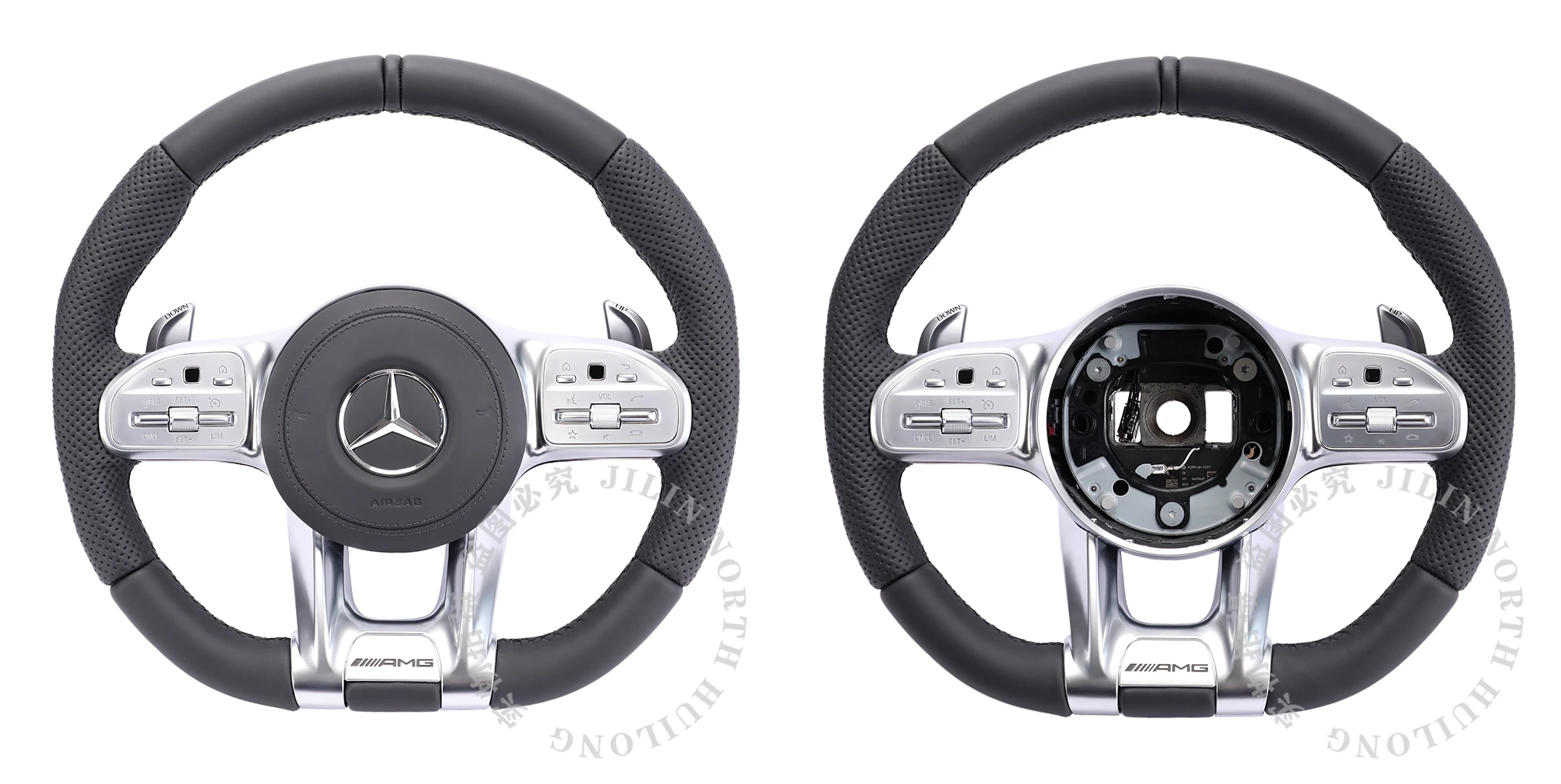 Original Amg Steering Wheel For Mercedes Benz Perforated Leather Shift Paddle Lime Buy W205c63