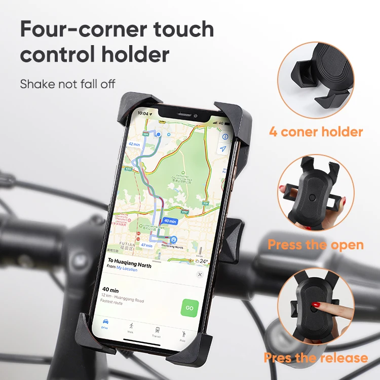 Оптовая продажа, новинка 2021, лидер продаж, высокое качество, индивидуальный логотип, подставка для мобильного телефона, велосипедные аксессуары, держатель для телефона, велосипед