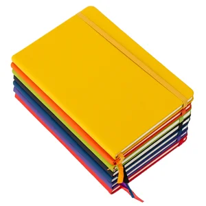 A5 Journal Notebook New Design Hardcover Diary with Embossed Logo PU Leather