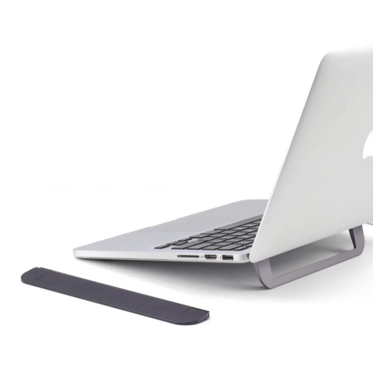 Aluminum Vertical Ergonomic Portable Foldable Desktop Laptop Stand With Invisible Design