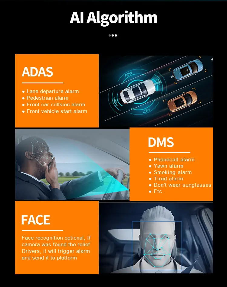 Ultravision Newest Fleet Dash Cams Truck Dvr Adas System Gps Car Camera