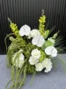 Decorazione floreale verde da 30 cm