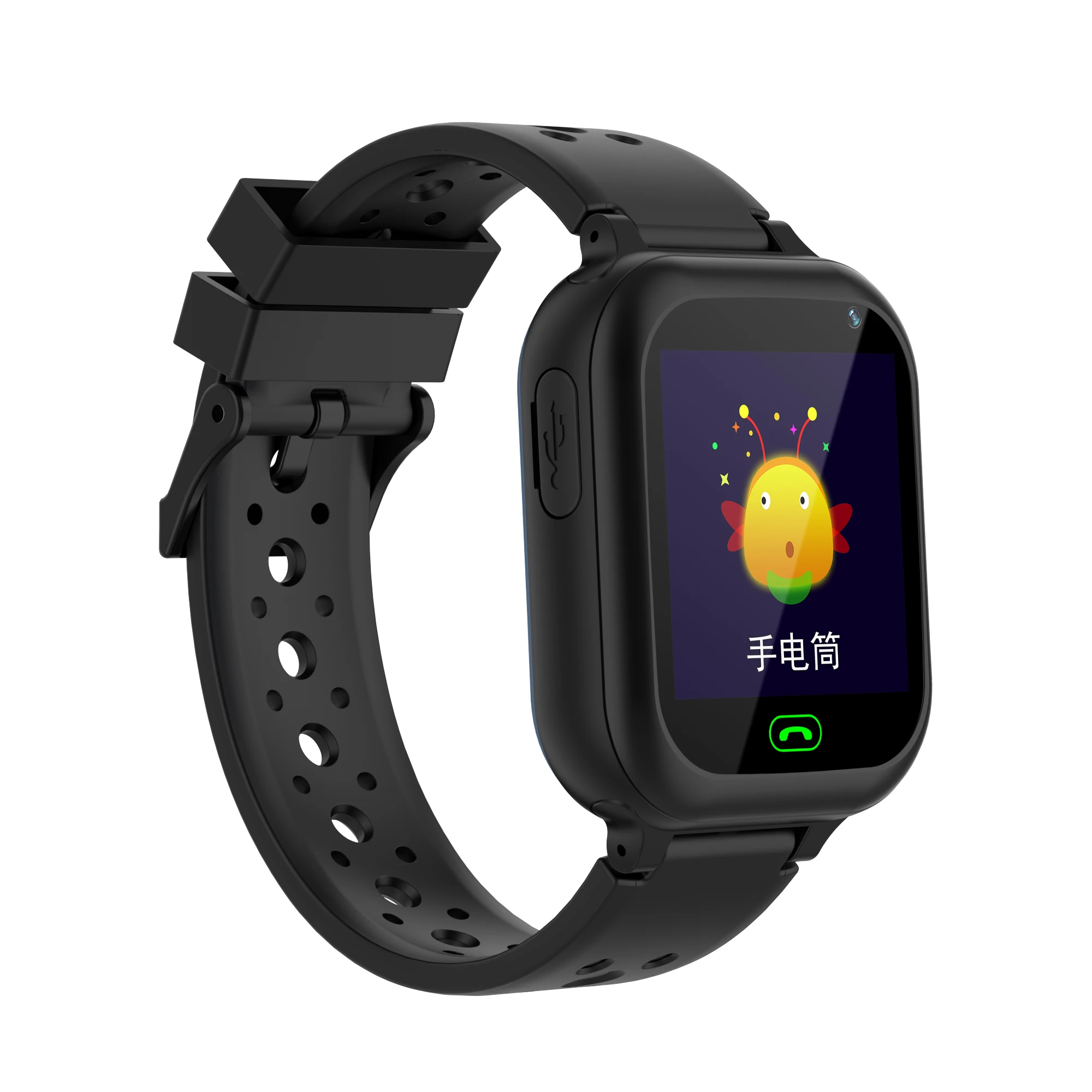 TFT 2G SOS Button Make and Receive Calls Q15 GSM Sim Card Kids Smart  Watch with Camera 400mAh Super Long Standby