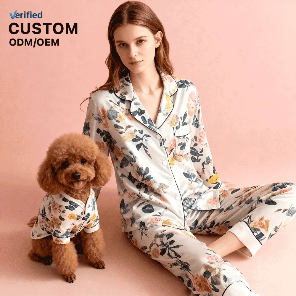 Custom Luxury Design Dog Pajamas Polyester Cotton Pet Clothes