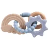 Bracelet triple espace en silicone bleu clair