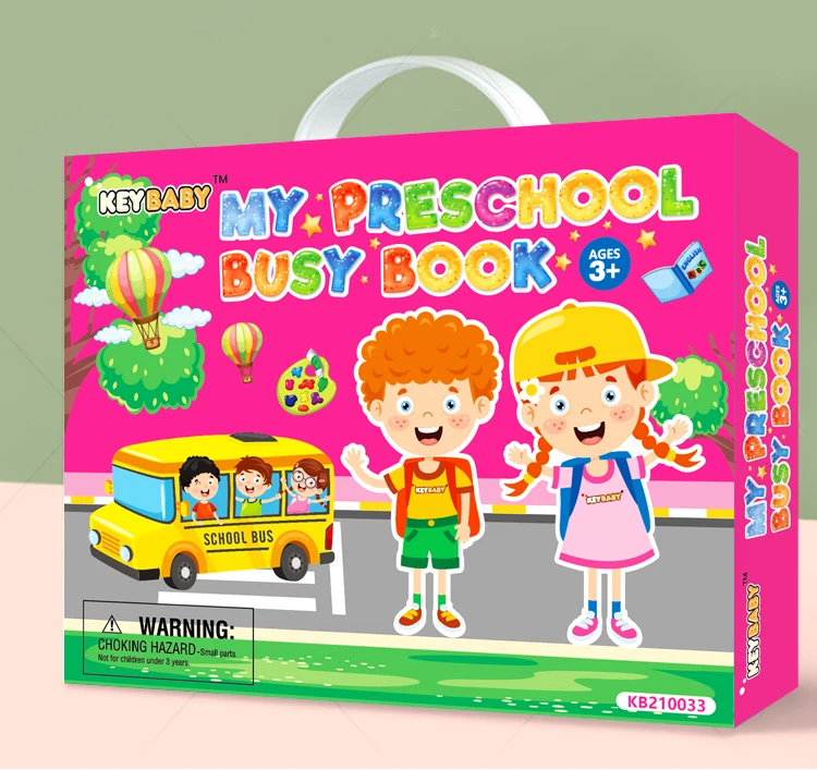 KeyBaby Touch And Feel Board Book Kids Sensory Educational Busy Activity Learning toys Baby Quiet Books For Kids Printing