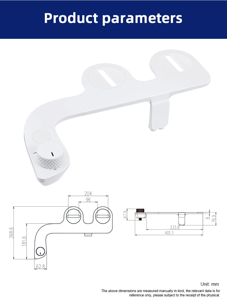 Cold Water Slim Bidet with Dual Nozzle, Custom Postpartum Care Bidet, Bathroom Muslim Toilet Seats For Disabled supplier