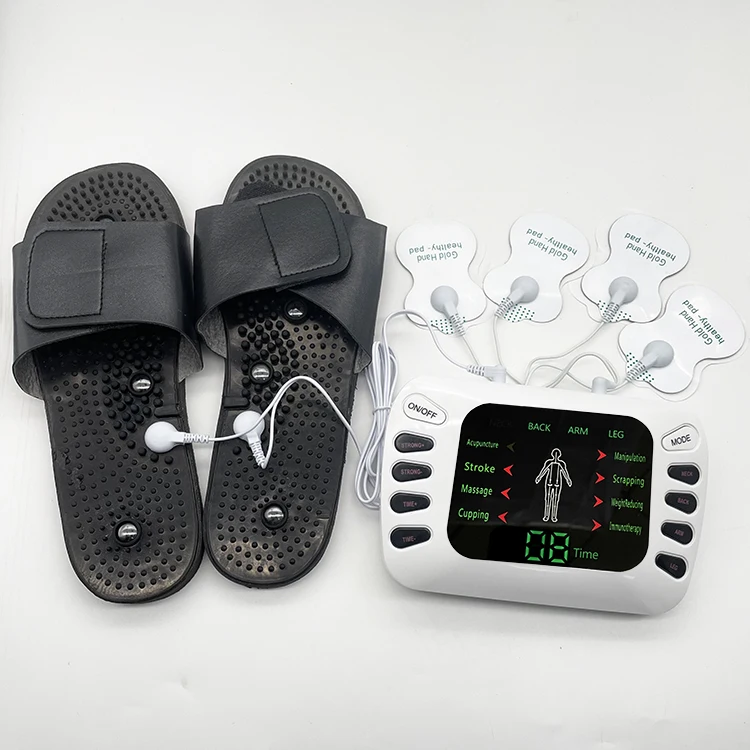 Electronic Pulse Massager Stroke Therapy Machine With Slippers