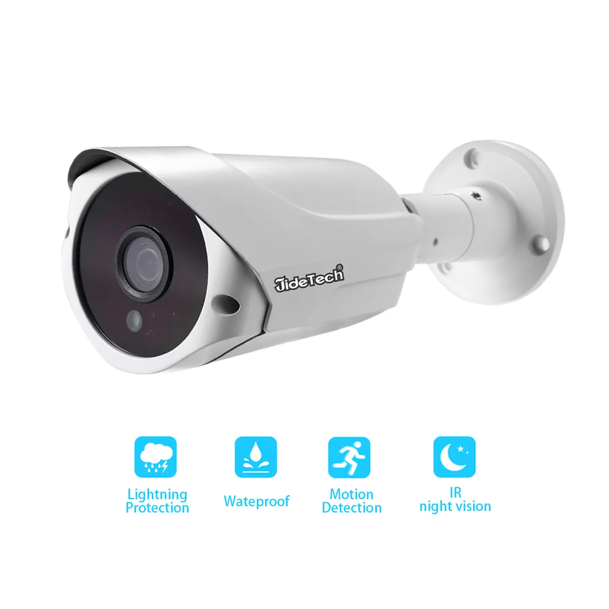 JideTech POE 2MP HD 1080P Security CCTV Camera De Surveillance IR Outdoor Night Vision Bullet IP Camera