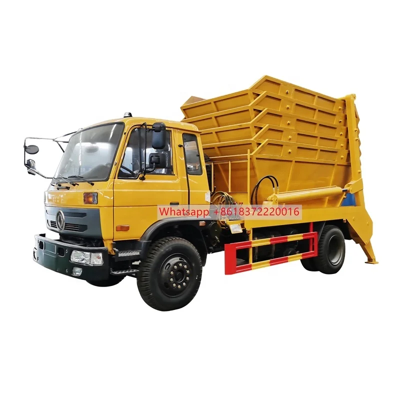 Dongfeng Hot Sale 8cbm 10cbm Bin Skip Loader Garbage Truck for