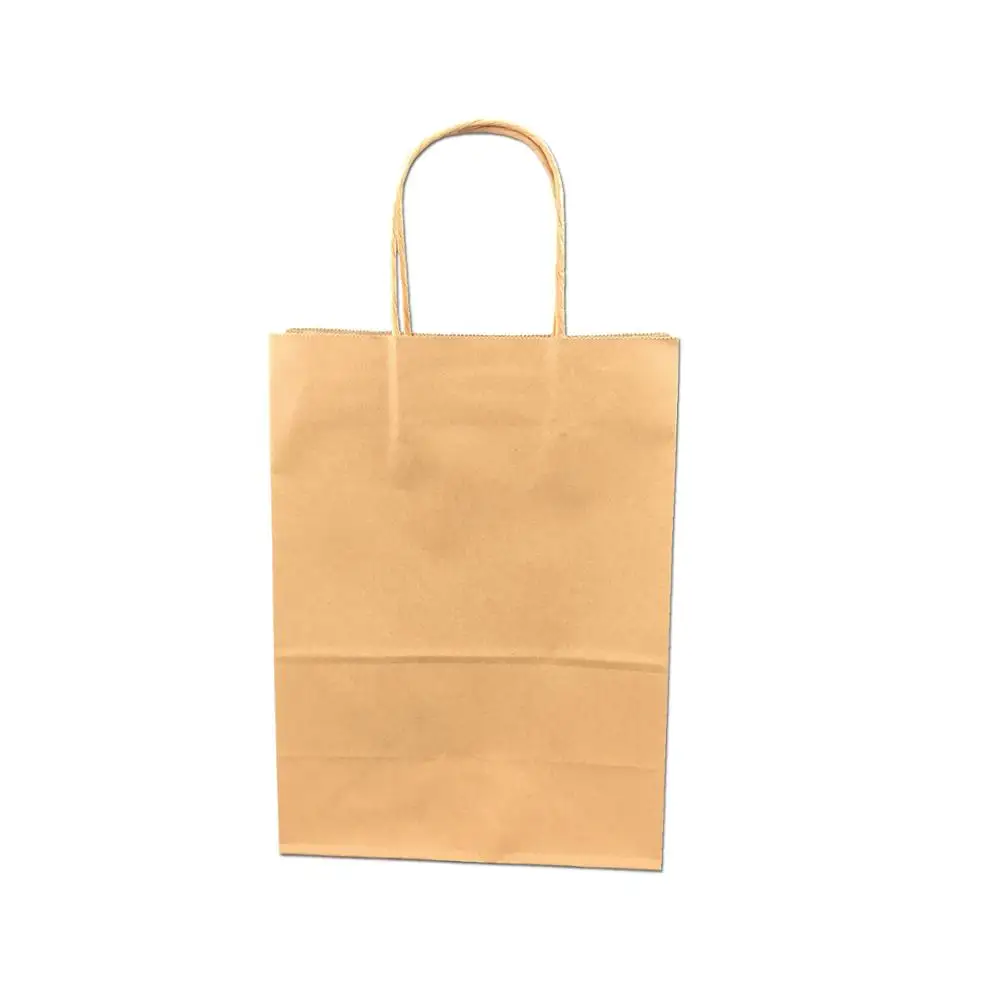 Matte Lamination Bakery Packaging Bags Biodegradable Brown Kraft Paper Bags 3559