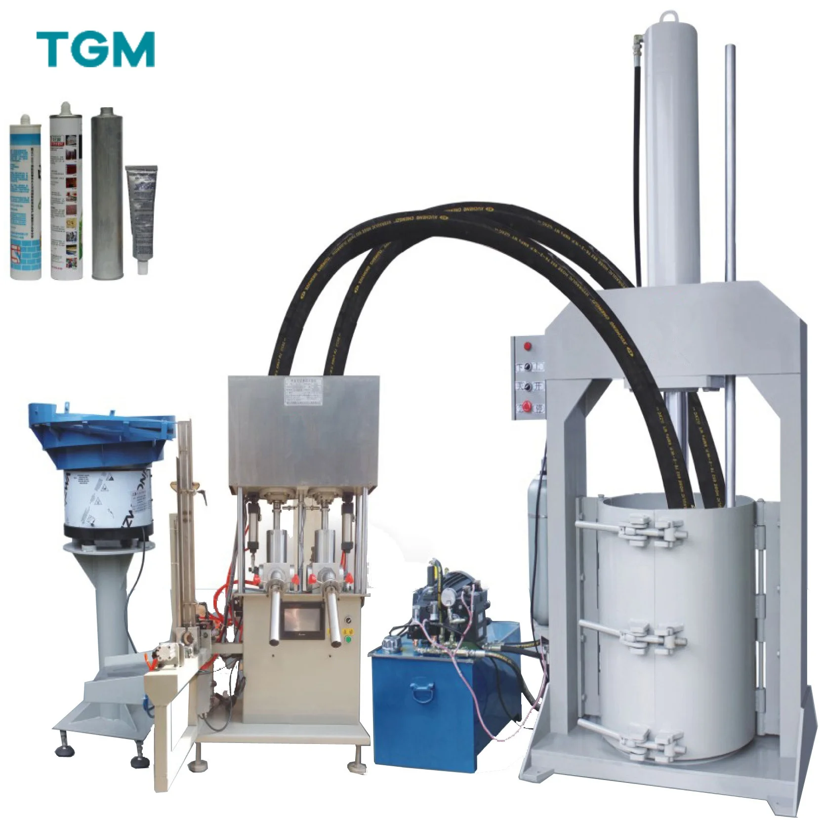 High quality Silicone sealant filling machine  semi-auto filling machine for MS sealant/  electronic glue