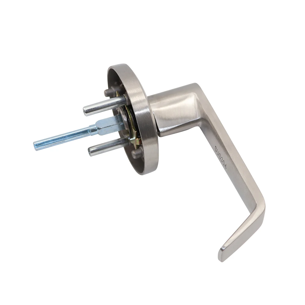 017S Factory Supply Stainless Steel 78mm Plate Lever Handle for Panic bar Door Handled Lock Passage Door