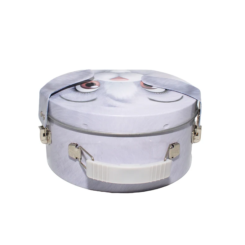Custom Rabbit-Shaped Iron Tin Can for Food Packaging Rectangle Metal Box for Cookies Chewing Gum Cake Candy