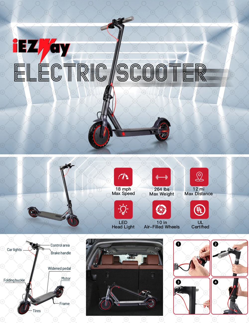 EZ6 Electric Scooter 13