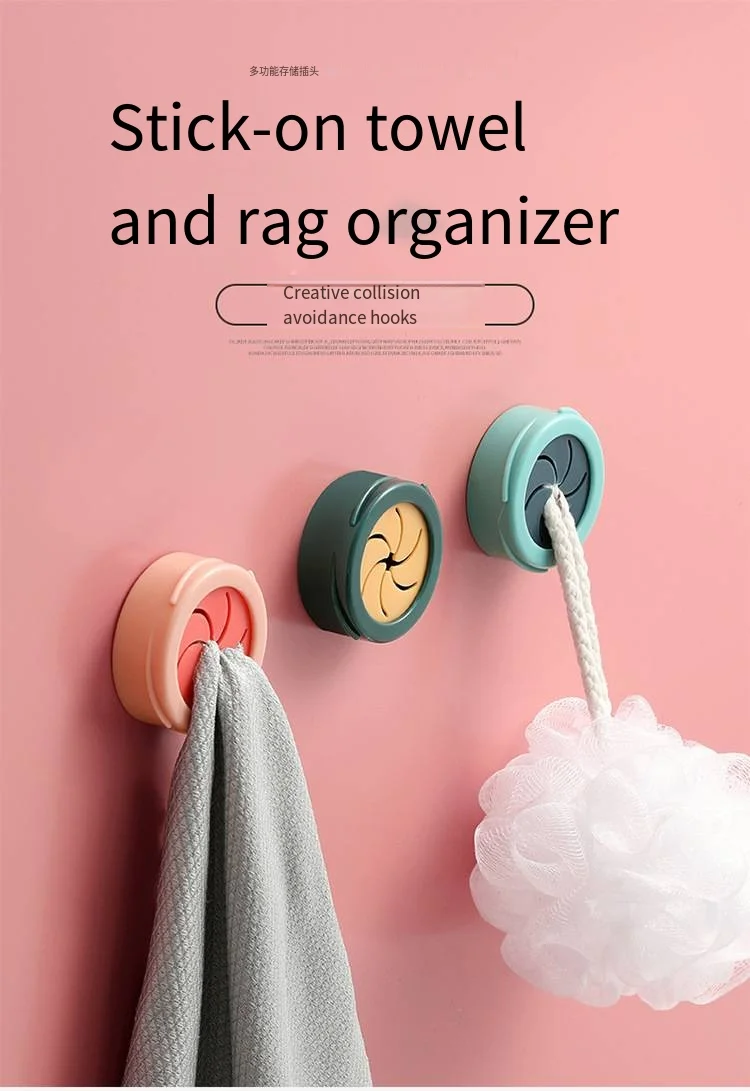 Towel rack Kitchen Dishcloth Traceless no-punch rag clip Household hooks Towel storage hanging rack factory