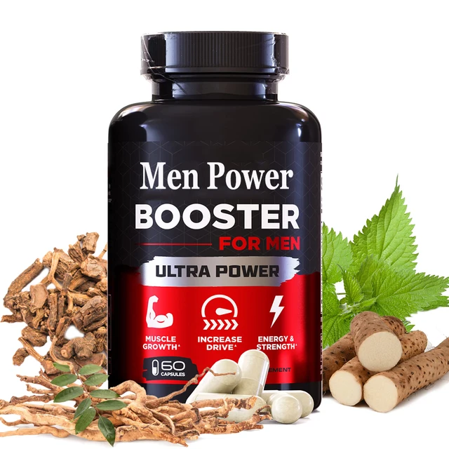 OEM Men Power Pill with Tongkat Ali Maca Ashwagandha Shilajit for Strength Stamina for Men