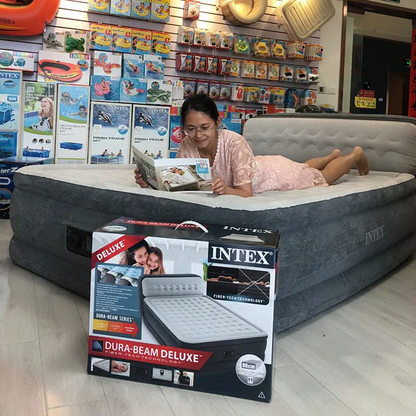 INTEX U-64709 デュラビームハイエアーベッドワイドダブル Amazon.co.jp: インテックス(Intex) INTEX ベッド エアーベッド