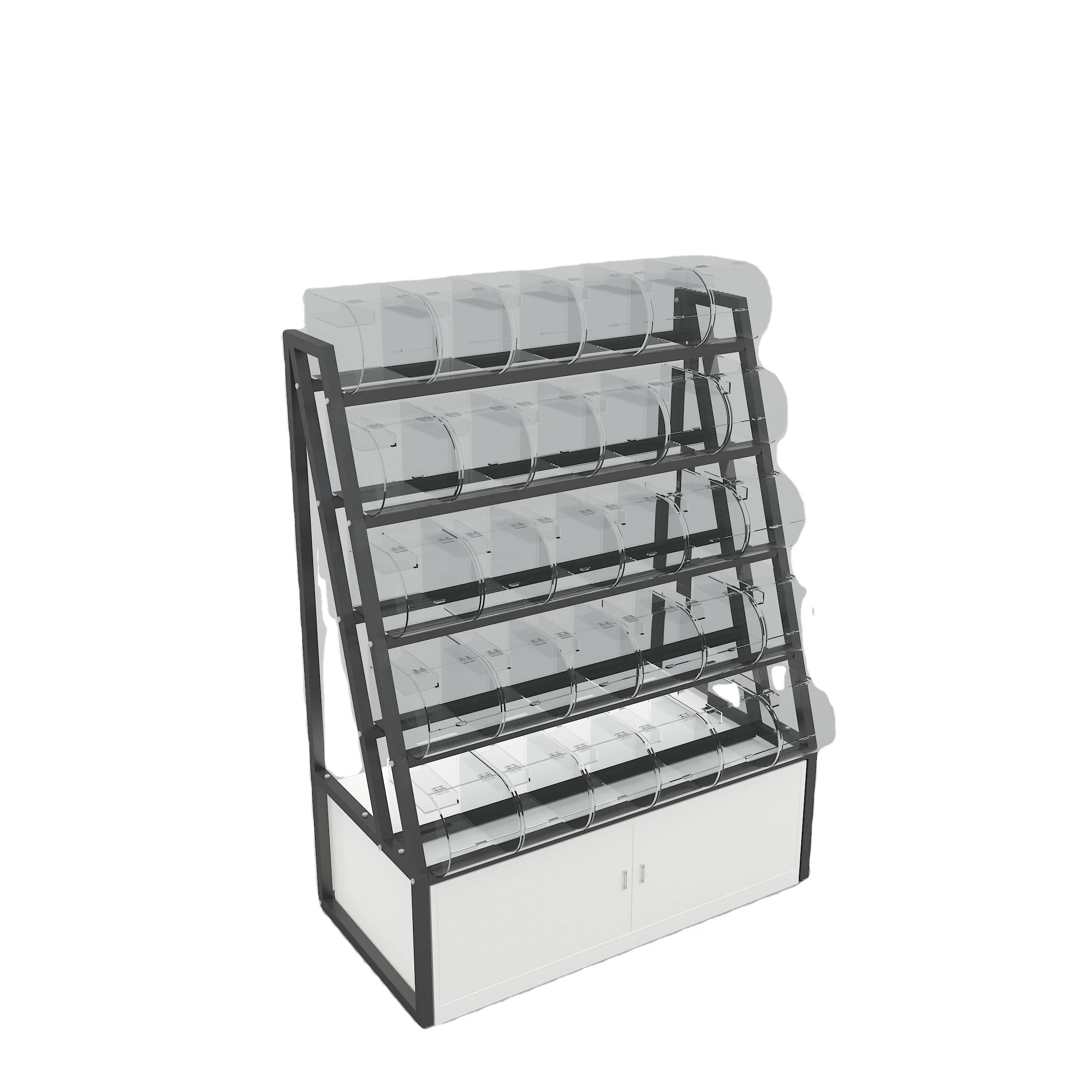 Large Candy Display Stand with Acrylic Bins