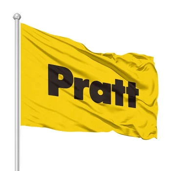 Wholesale Customized Polyester High Quality Durable Handheld Pratt Art Institute Flag
