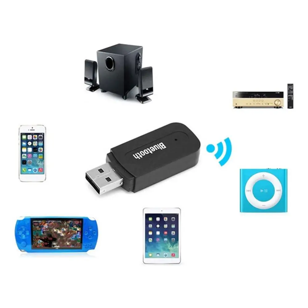 
 USB автомобильный адаптер 3,5 мм разъем приемник беспроводной AUX аудио MP3 музыкальный плеер Handsfree автомобильный инструмент  