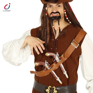 Chengji Kid Boys Halloween Party New Style Cosplay Western Leather Gun Holster Toy Set Kid Plastic Pirate Gun Toy with Strap