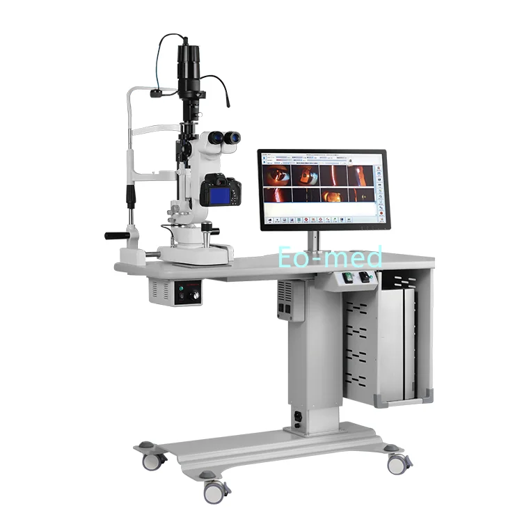 Новый стиль SL-10 цифровой микроскоп щелевой лампы с стол офтальмологический медицинская машина камера оптический щелевой лампы