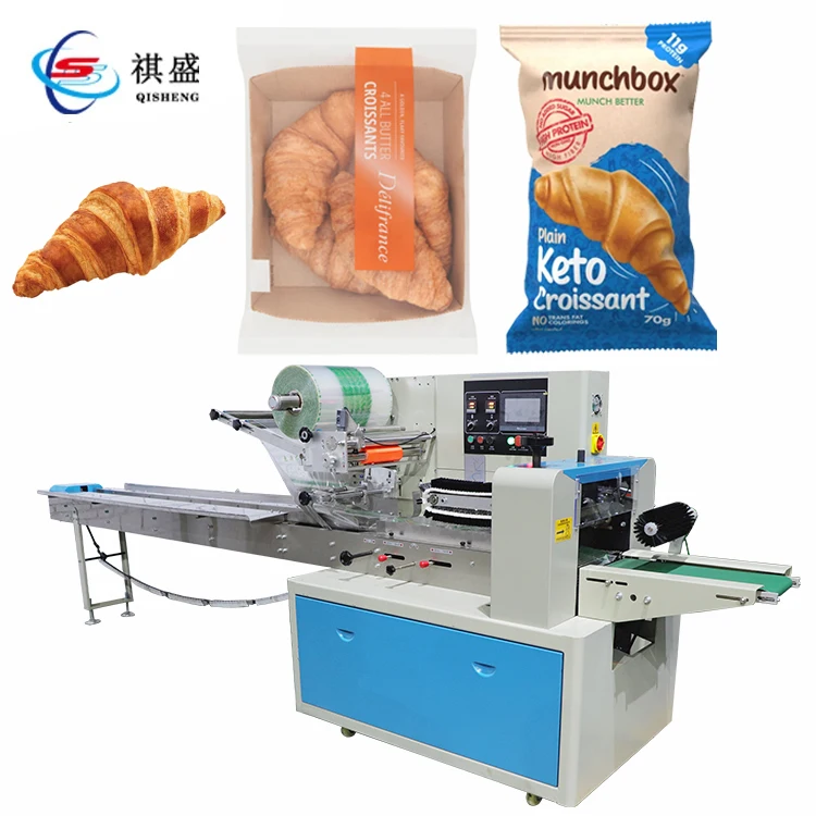Alibaba.com: Horizontal Flow Bakery Bread Croissant Packing Machine ...