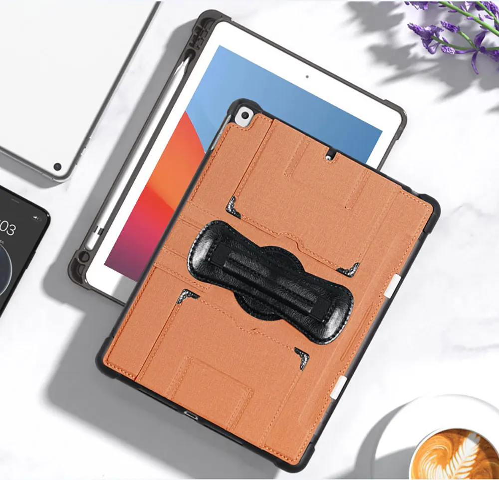 Leather Tablet Cover For Ipad Air Pro Mini 10.9 11 2024 22 21 360 Holder Case Custom Simple Business Pbk179 Laudtec supplier