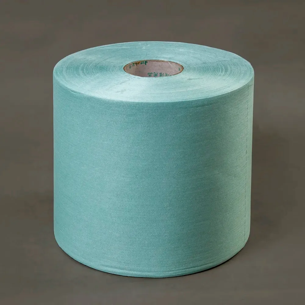 Eco-Friendly 80-89gsm Industrial Wipes and Oil Absorbent Wipe Cloth with 750sheets/Roll Packing