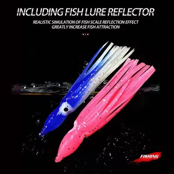 5Cm Squid Skirts Soft Lure Pesca Night Fishing Lure Octopus Rubber Lumo Squid Skirt for Tuna Sai – Soft Lure – view 3