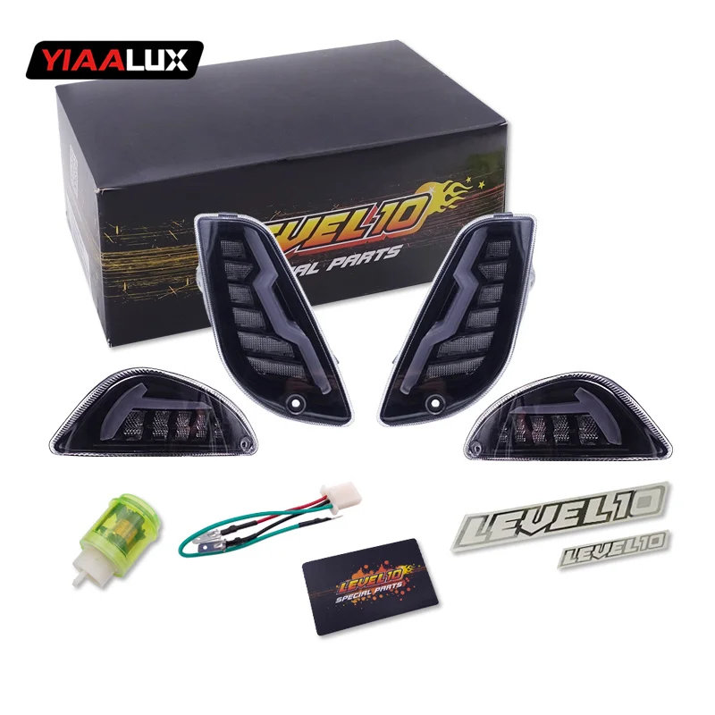 YIAALUX LXWL-LE Level10 Front and Rear Turn Signal Light  For Vespa LX150 S125 Smoke LED Lamp