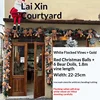 1.8 meters flocking rattan  golden red ball  bear decoration