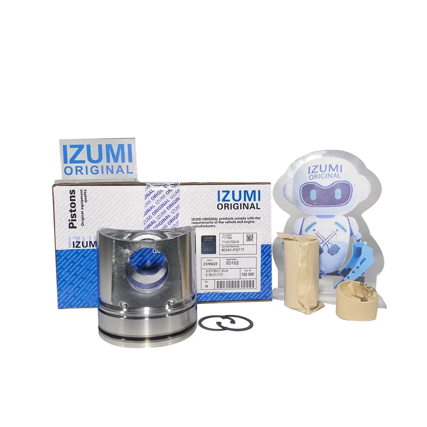 IZUMI ORIGINAL S6D102 Piston Diesel Engine Piston For KOMATSU