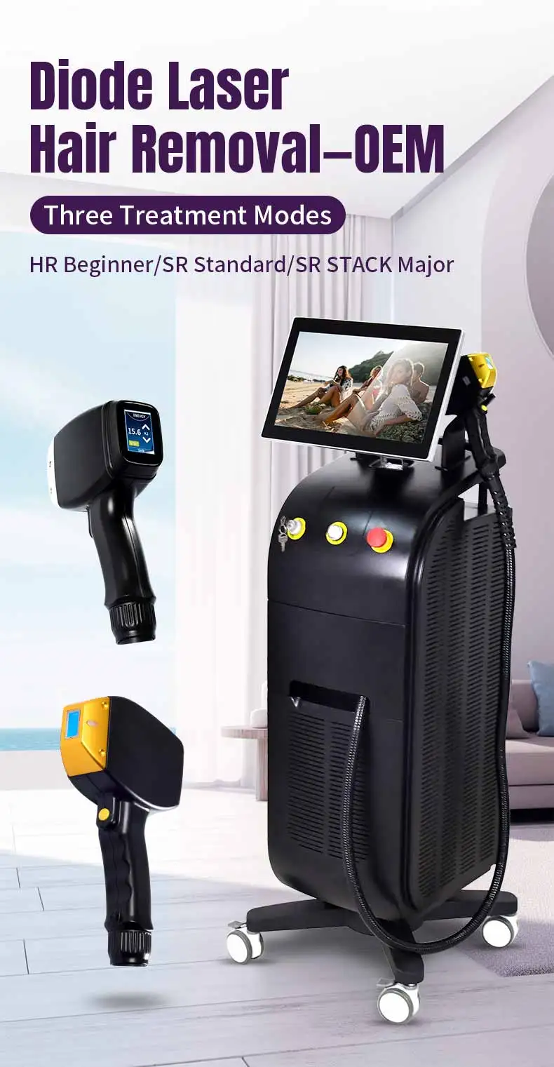 2023 Newest Diode Laser 808 Nm Ice Platinum Titanium 3 Wavelength Diode