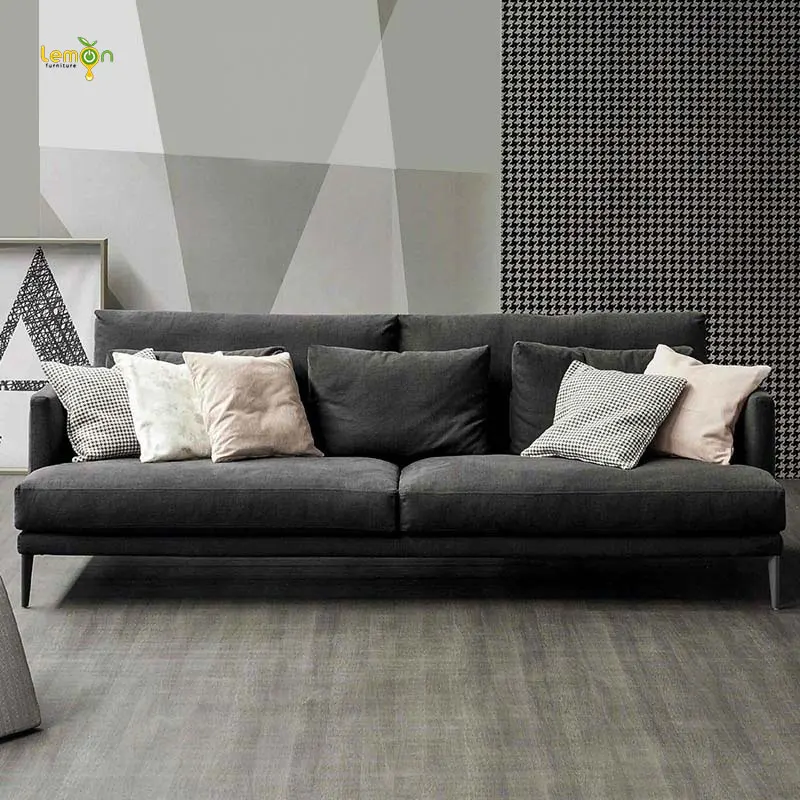 Modern Removable and Washable Sofa Cloth Wooden Living Room Sofa Furniture
