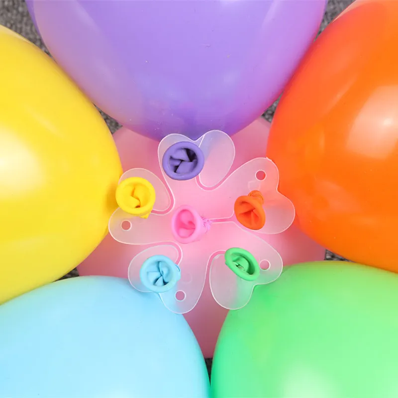 10pcs Flower Balloons Decoration Accessories, Plum Clip Practical Birthday  Wedding Party Plastic Clip