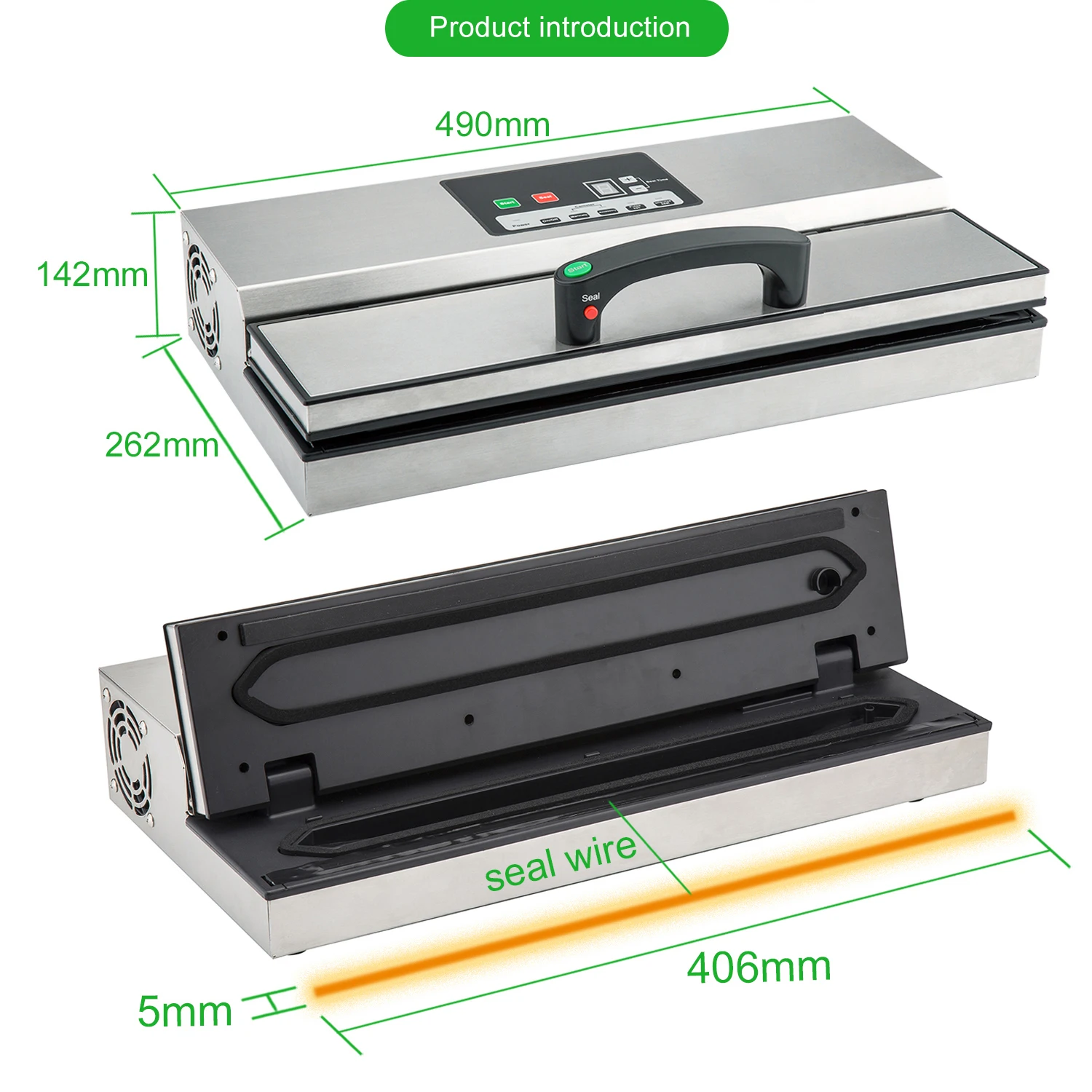 40cm Width Professional Suction Vacuum Sealer Food Vacuum Sealing