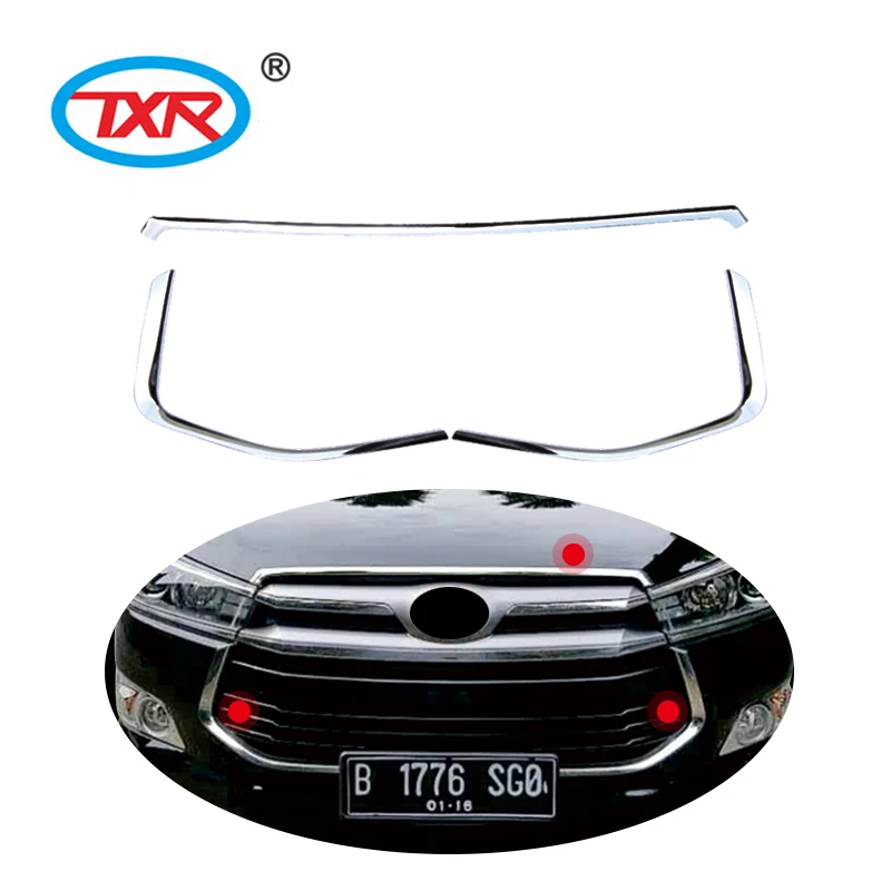 Auto Exterior Accessories Hood  Bonnet Trim Hood Shield and Door Side Molding for TOYOTA INNOVA KIJANG AN140 AN40
