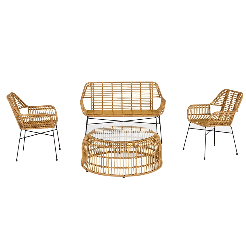 Patio Furniture Storage Outdoor Rattan Bench Storage Resin Deck Box