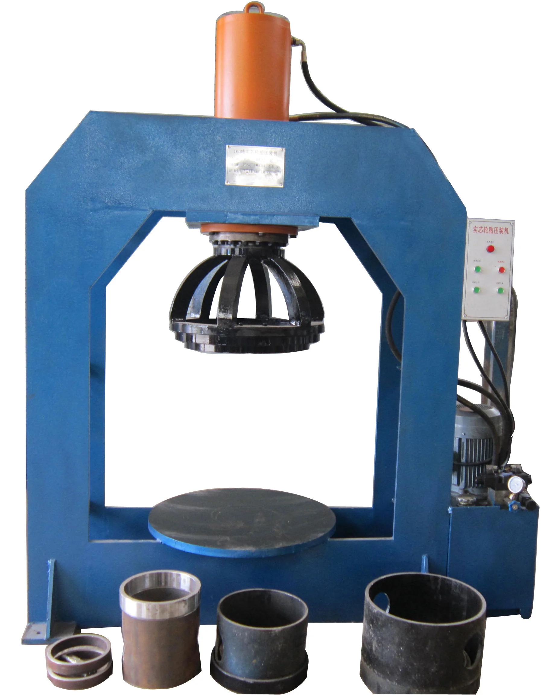 Solid Tyre Press Easy Service and Heavy Durability 160ton  Tire Press Heavy Duty Design Hydraulic Press Machine