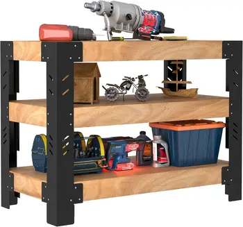 Universal Steel Work Bench Leg Kit - Adjustable & Durable