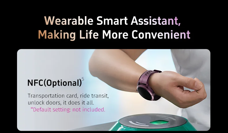 GTR5 AI Smart Watch Android OS AMOLED Screen 24-Hour Sleep Heart Rate Monitoring Exercise Analysis IP68 Silicone Alarm Clock