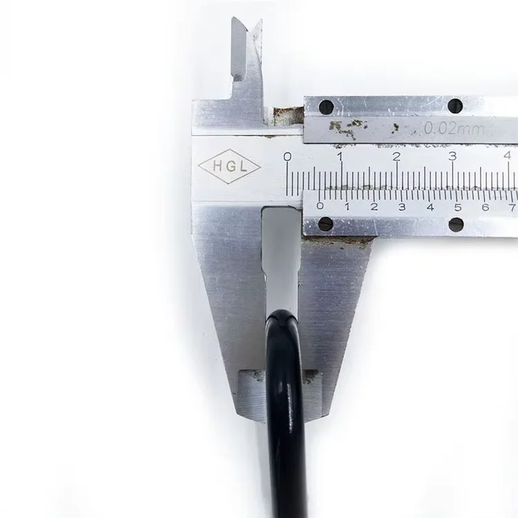 Factory Price Aluminum Carabiner O Ring Black Straight Snap Hook for Keychain/Backpack